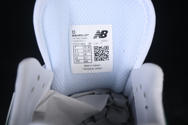 New Balance 480 Skateboarding Lifestyle Shoes with Durable Suede and Cushioned Insole - BB480LGT