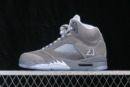 Air Jordan 5 Wolf Grey Basketball Shoes - DD0587-002