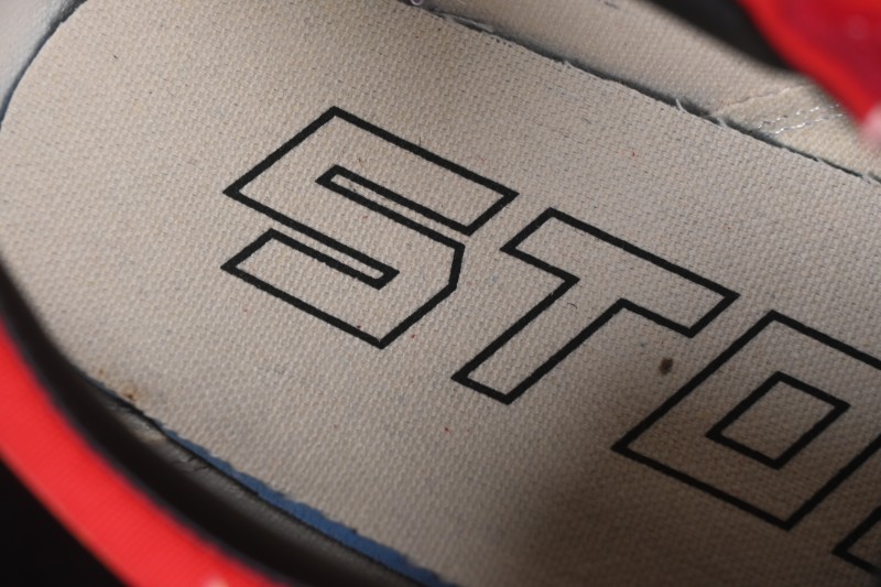 Revenge x Storm Old Skool Lightning Low-Top Skate Shoes Red Flame