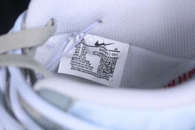 Nike Air Force 1 '07 Low Icefield Snowfall Hand-Painted Sneakers with Frosted Snowflake Design - DO7417-199