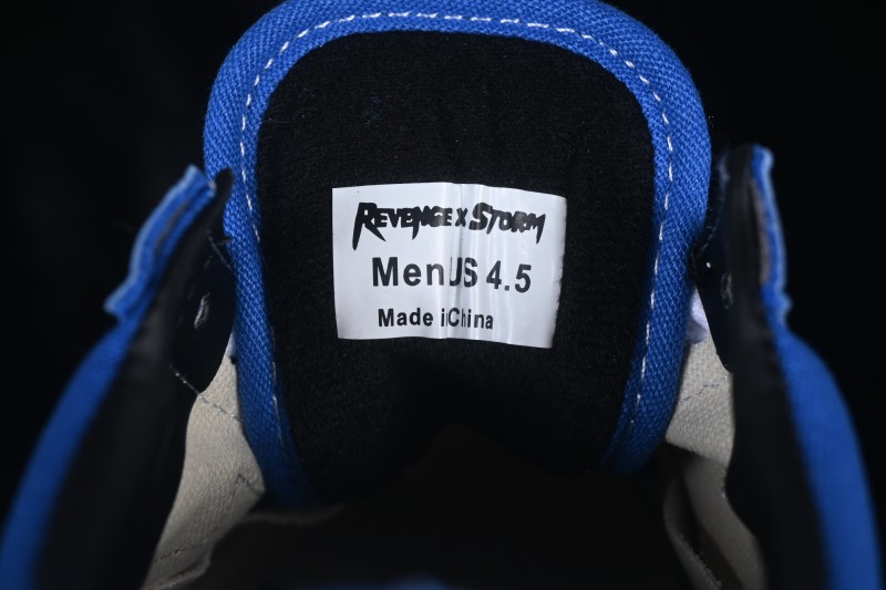 Revenge x Storm Old Skool Lightning Collaboration Low-Top Skate Shoes Blue White