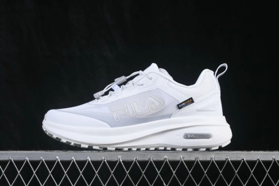 Fila Nuvole 4 Run Fashion Simple Classic Versatile Thick Sole Cushioning Breathable Rebound Running Shoes - A12M621205FBW