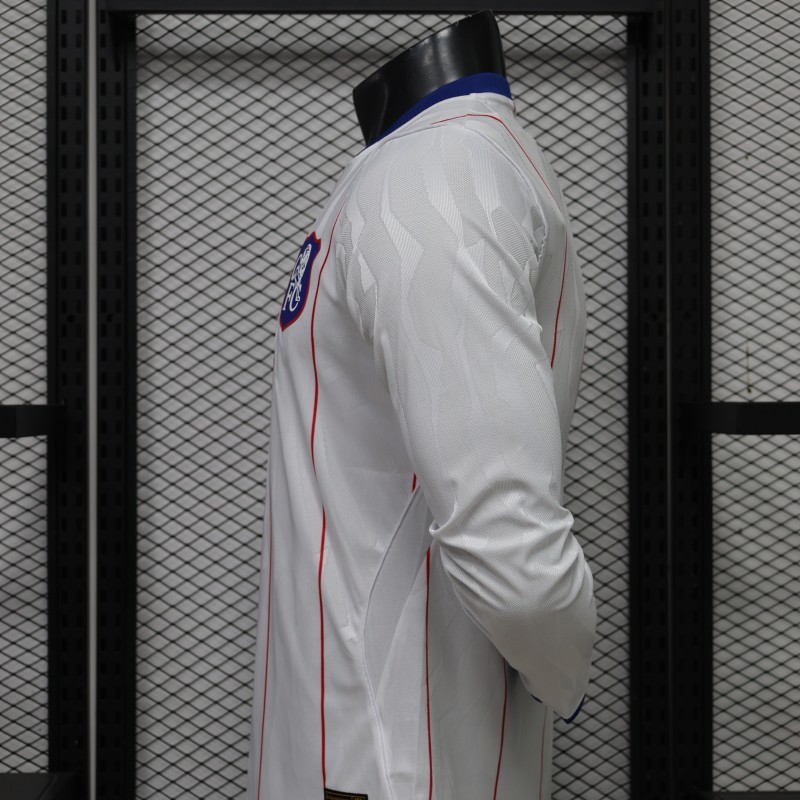Player Version 26/27 Chelsea FC White with Red Pinstripe Third Long Sleeve Jersey