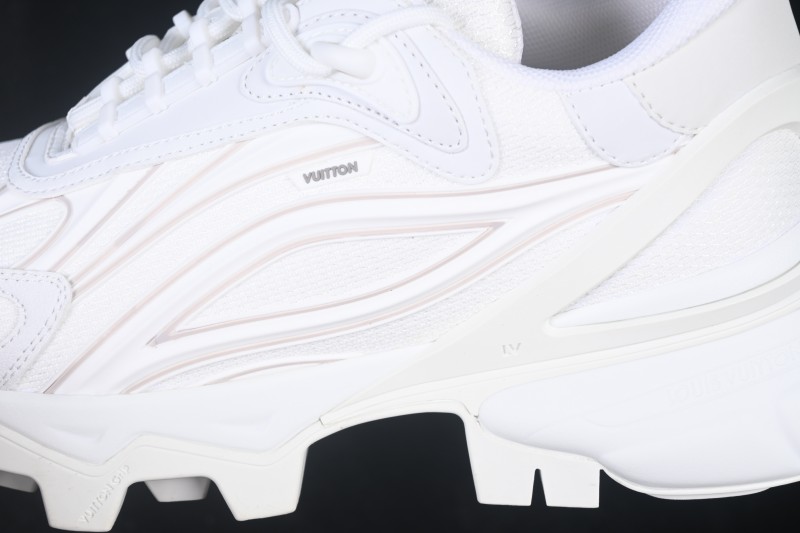 Louis Vuitton Tatic Runner Retro Athletic Thick-Sole Dad Shoes - WHITE
