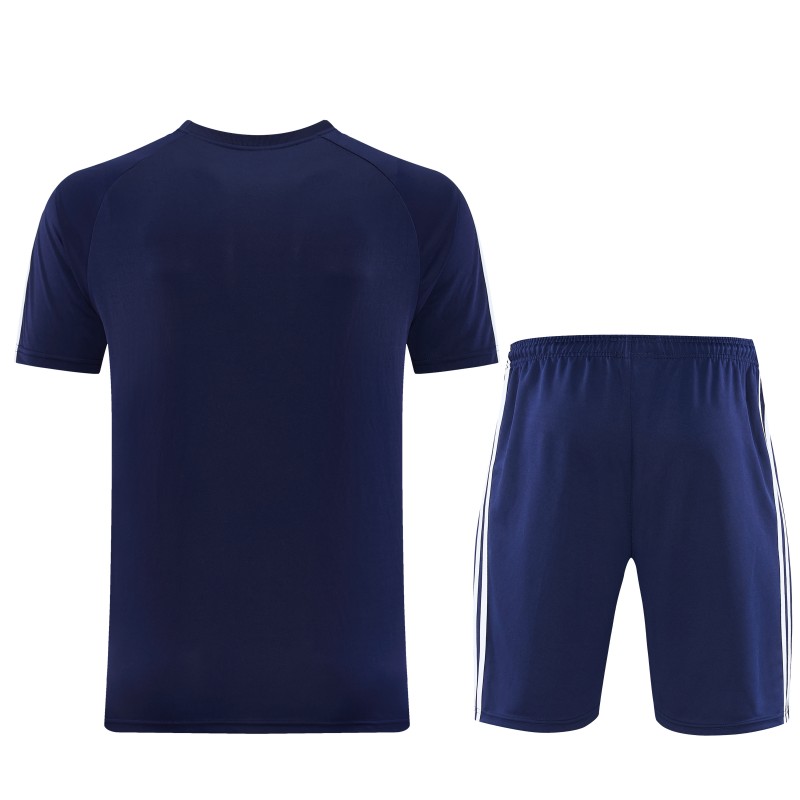 26/27 Adidas AD15 Royal Blue Short Sleeve+Soccer Shorts