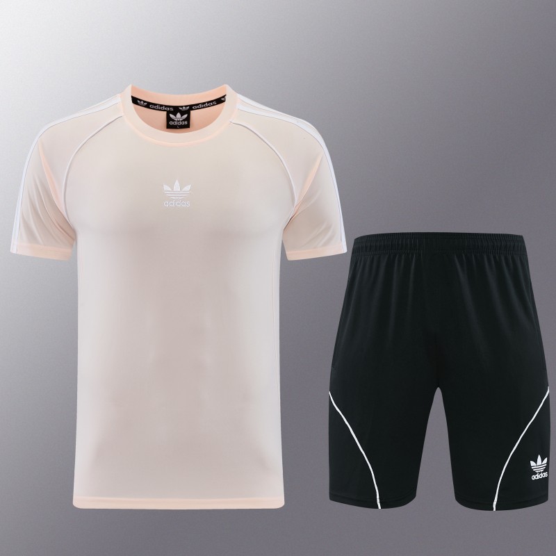 26/27 Adidas AD15 Pink Short Sleeve+Soccer Shorts