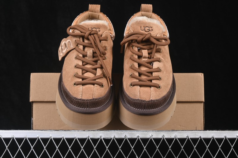UGG Heritage Lace-Up Slipper Fashion Soft Comfortable Height Increasing Low-Top Casual Shoes - 1180361 CHE