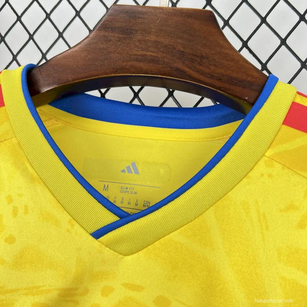 2026 Mens Colombia World Cup Home Long Sleeve Jersey