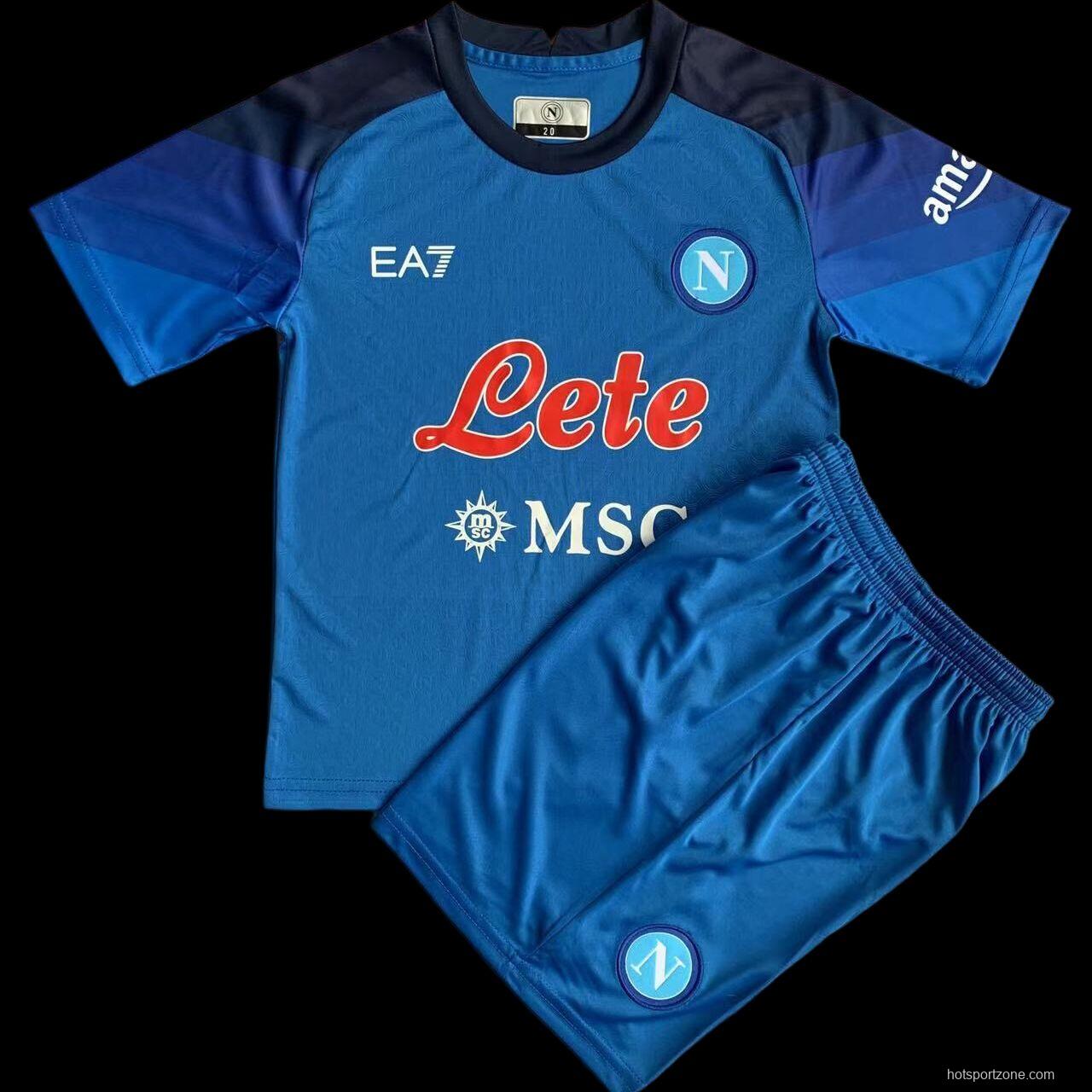 22/23 Kids EA7 Napoli Home