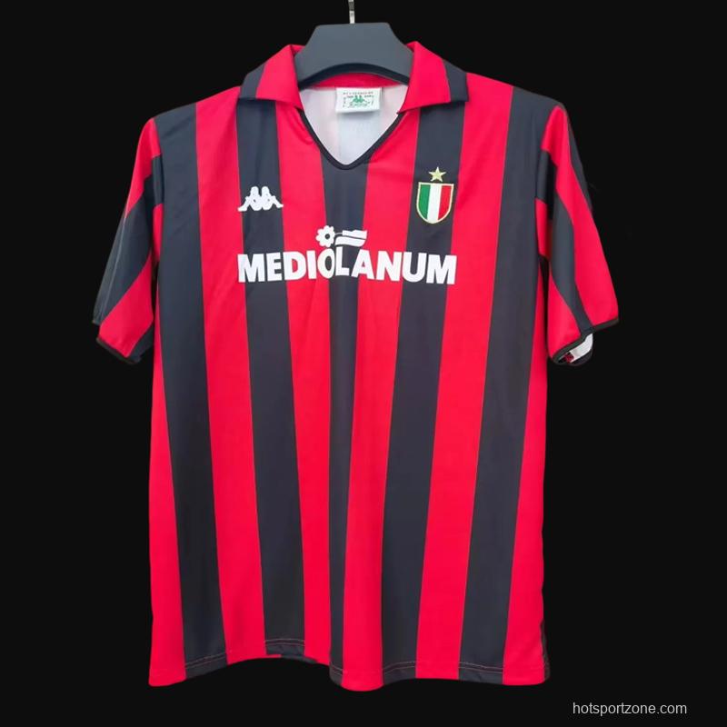 Retro 88/89 AC Milan Home Jersey