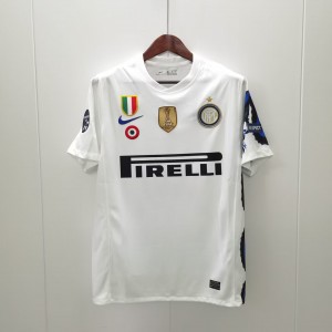 Retro 10/11 Inter Milan Away White Jersey With Full Patches