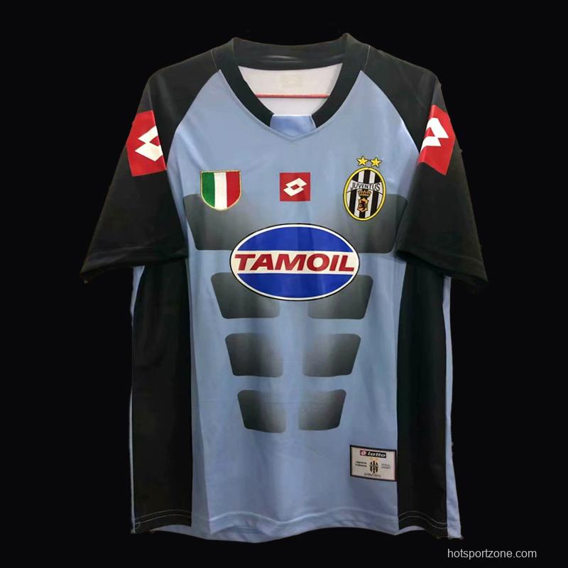 Retro 02/03 Juventus Goalkeeper Blue Jersey Worn By Buffon