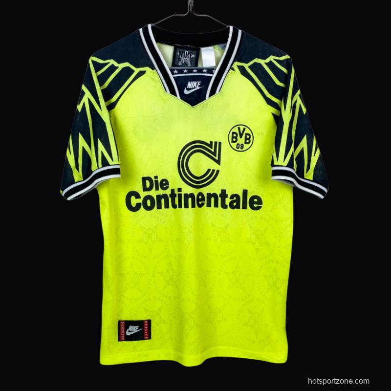 Retro 94/95 Borussia Dortmund Home Jersey