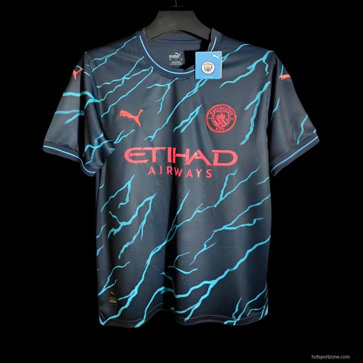 23/24 Manchester City Third Black Jersey