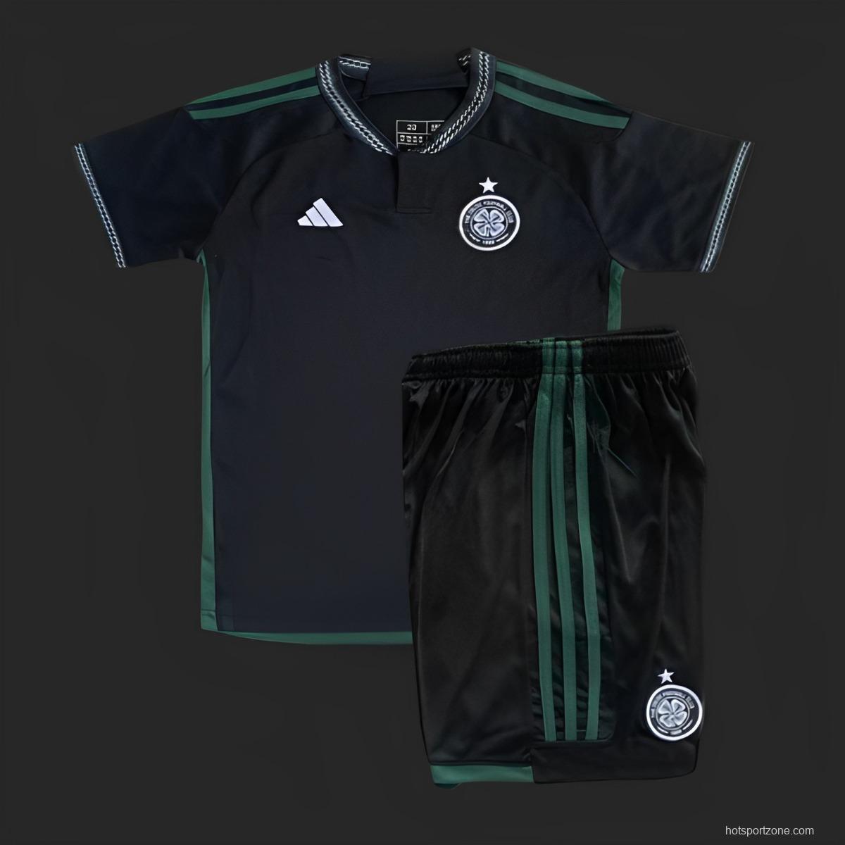 23/24 Kids Celtic Away Jersey -NO SPONSOR