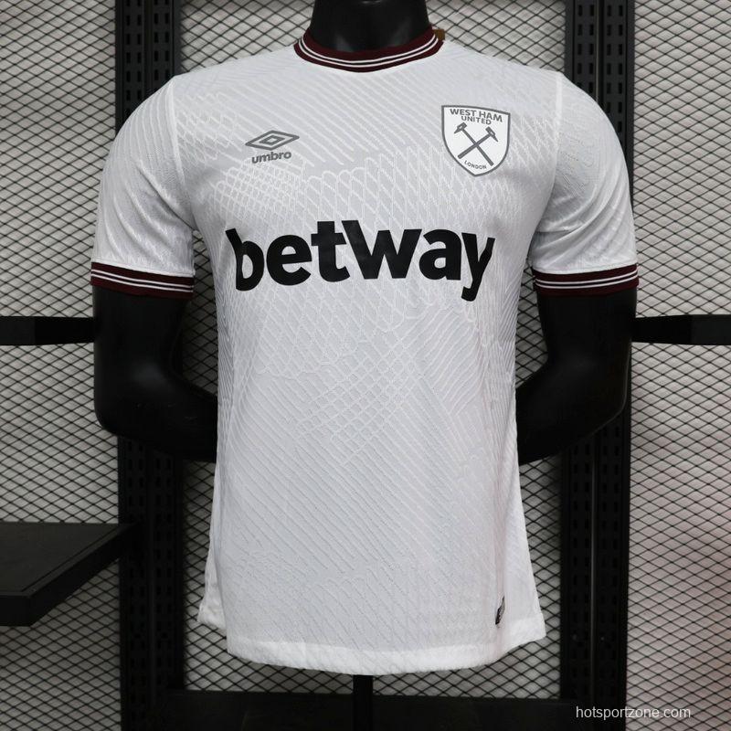 Player Version 23/24 West Ham United Away Jersey