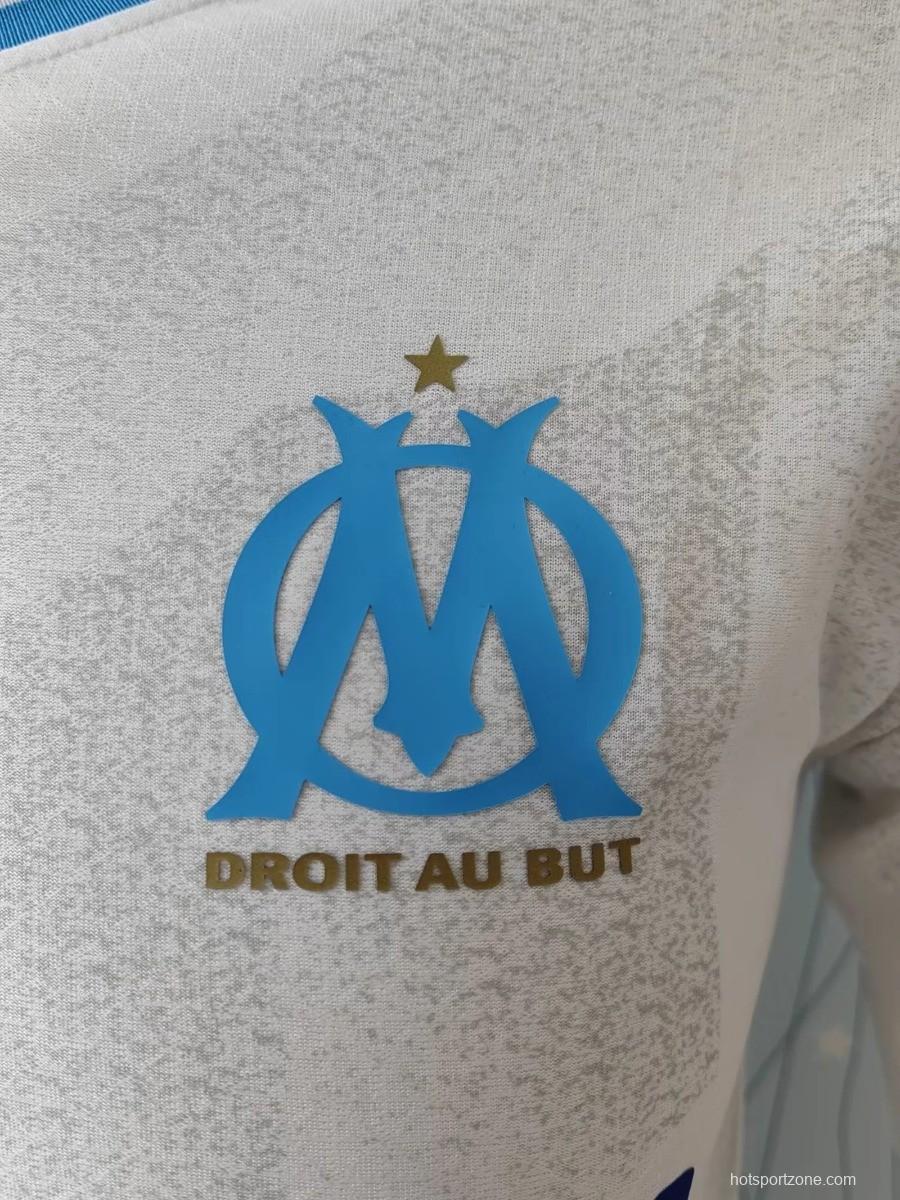 Player Version 23/24 Olympique Marseille Away Long Sleeve White Jersey