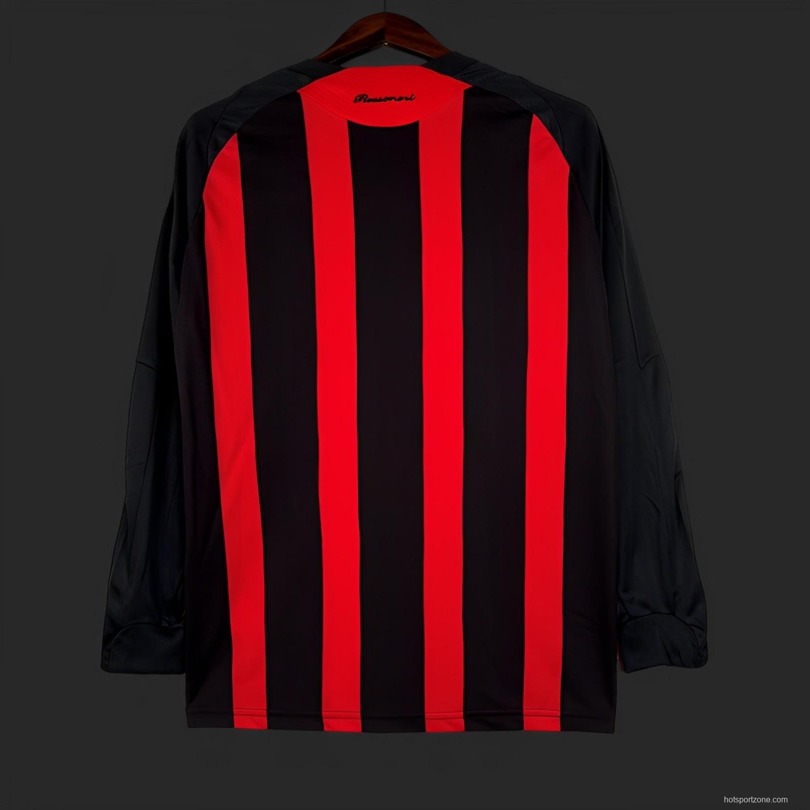 Retro 08/09 AC Milan Home Long Sleeve Jersey