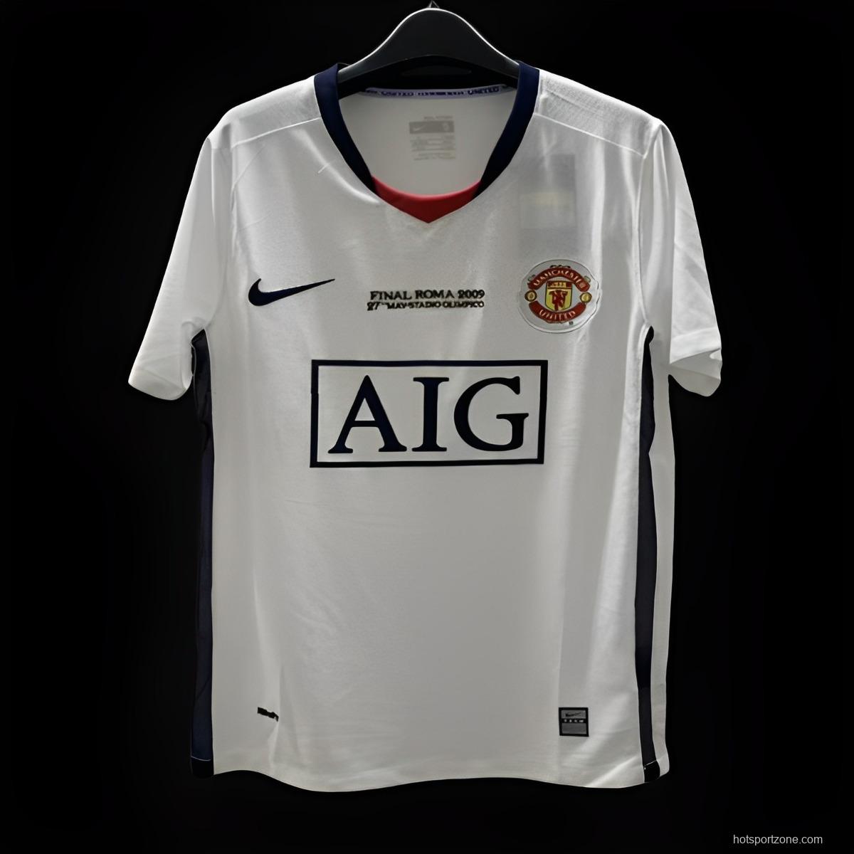 Retro 07/08 Manchester United Away White Jersey