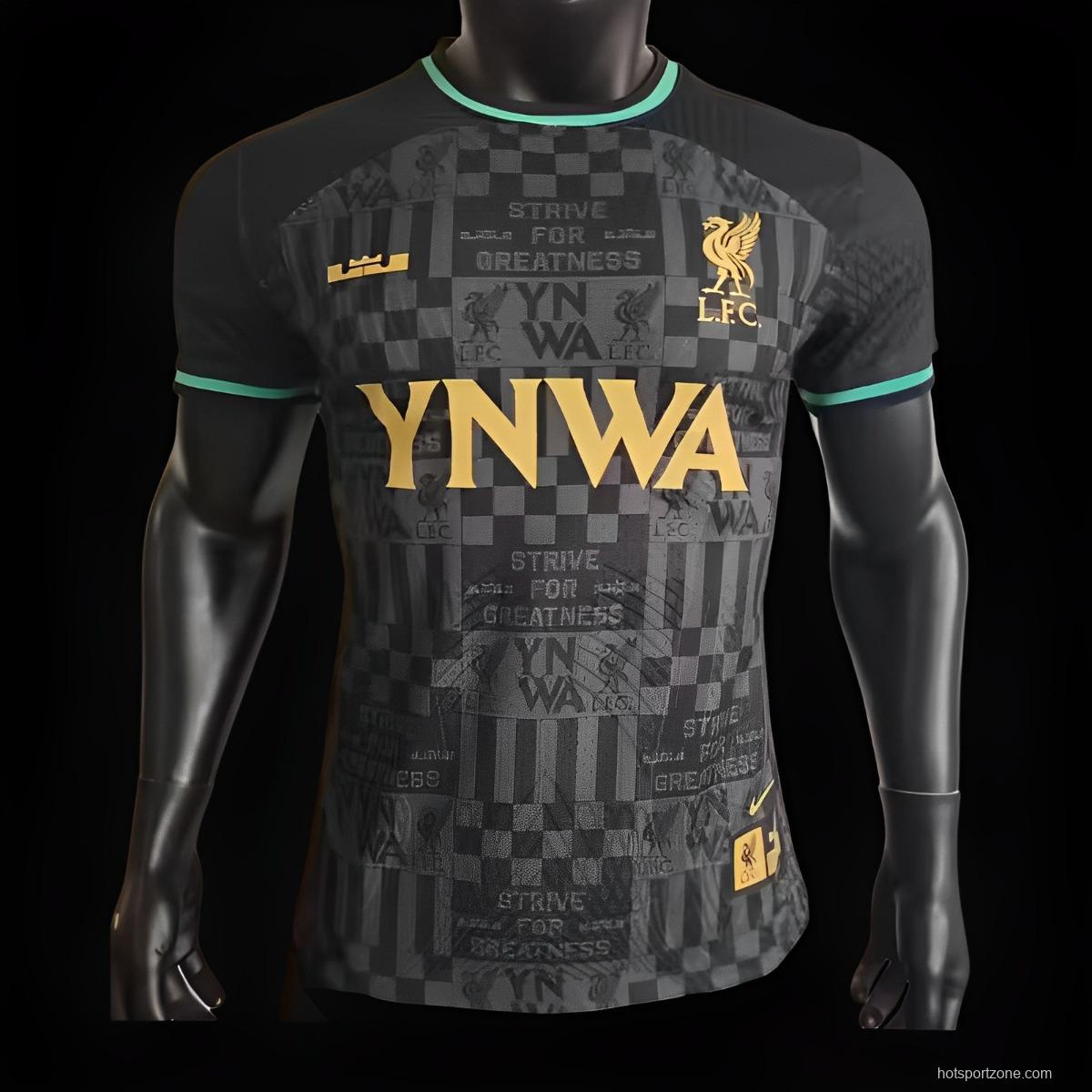 Player Version 23/24 Liverpool xLebron YNWA Black Jersey