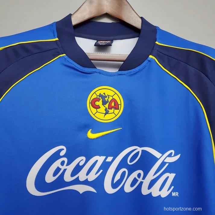 Retro 01/02 Club America Away Blue Jersey