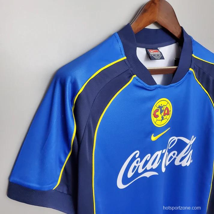 Retro 01/02 Club America Away Blue Jersey