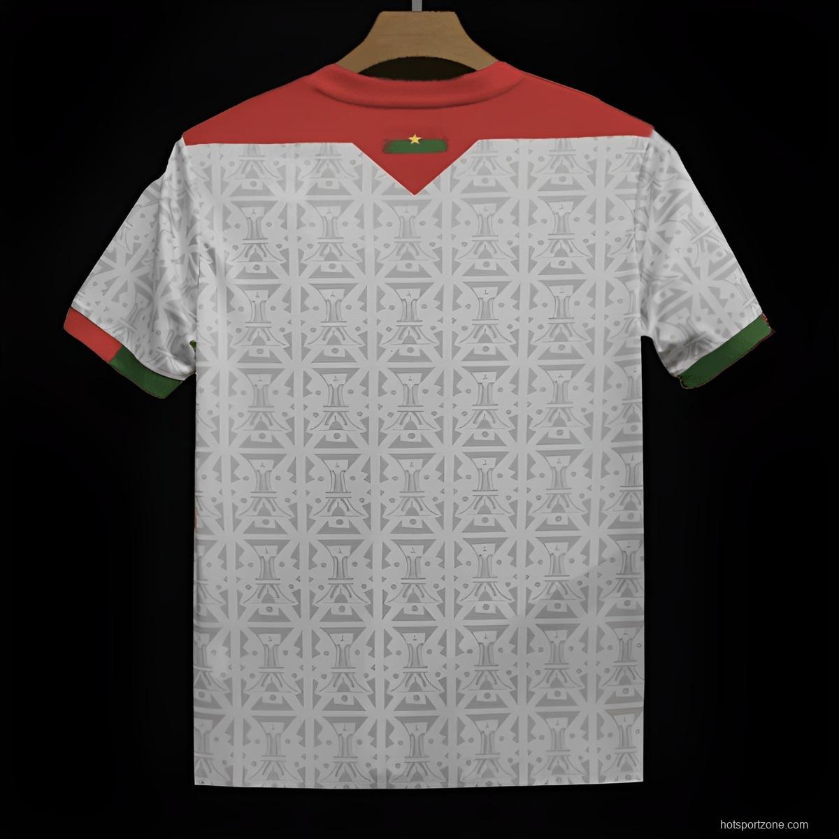 2024 Burkina Faso Away White Jersey
