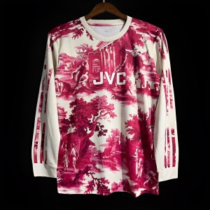 23/24 Arsenal x Adidas Original Handmade Long Sleeve Jersey By Christian Jeffery