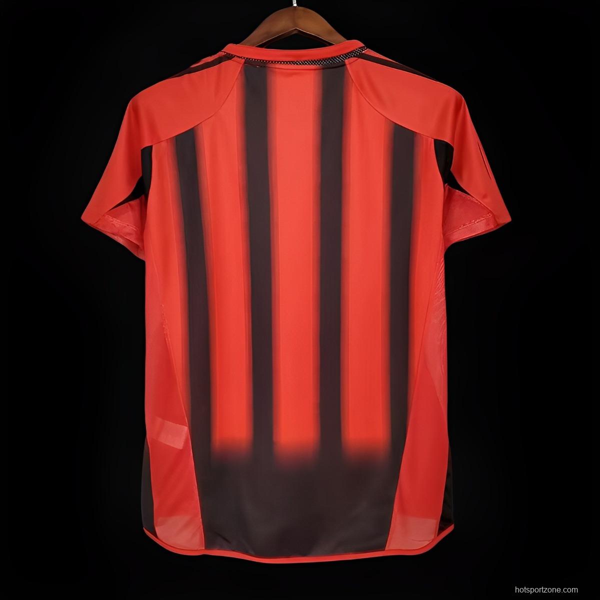 Retro 04/05 AC Milan Home Authentic Jersey