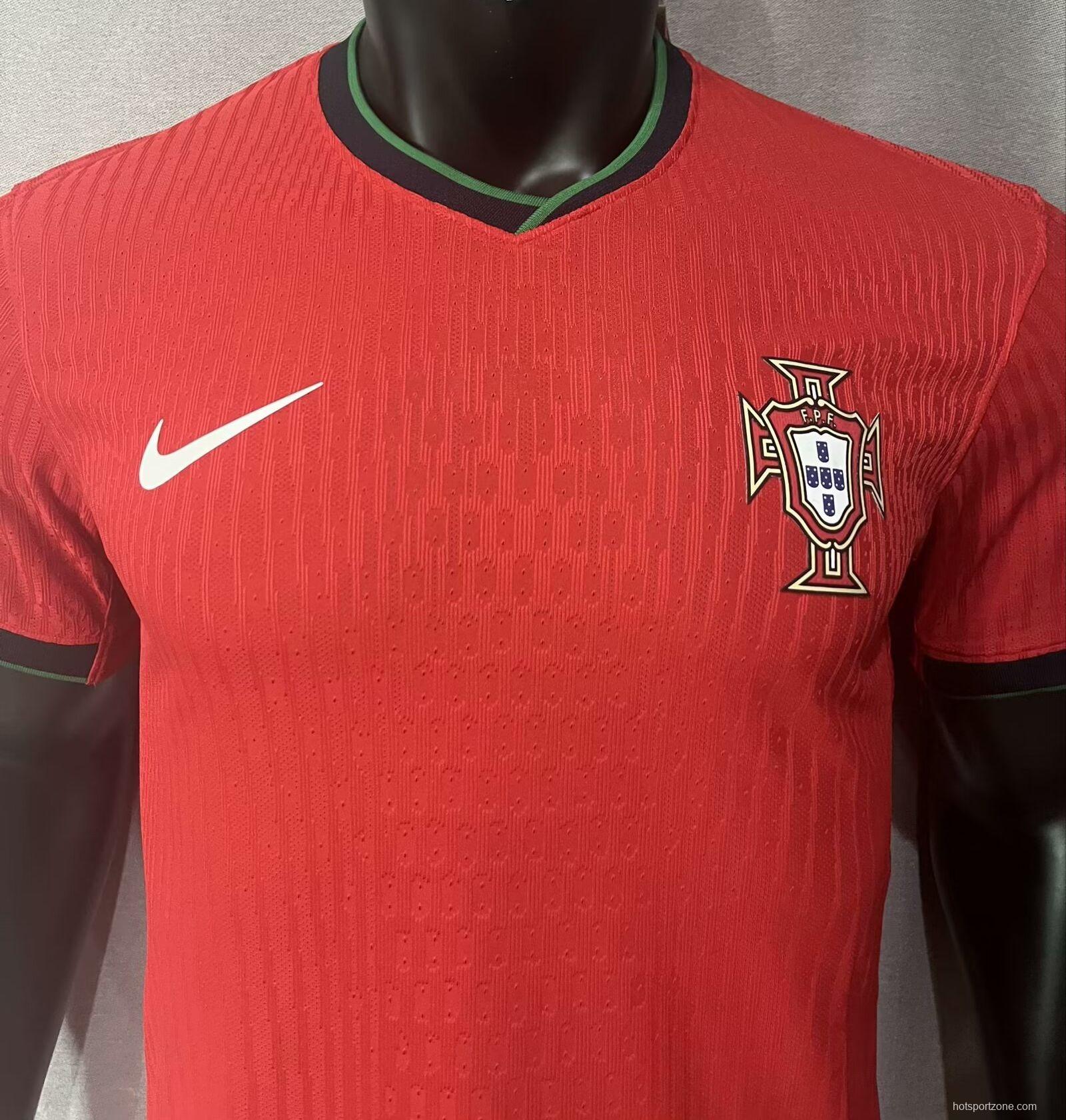 Player Version 2024 Portugal Home Jersey