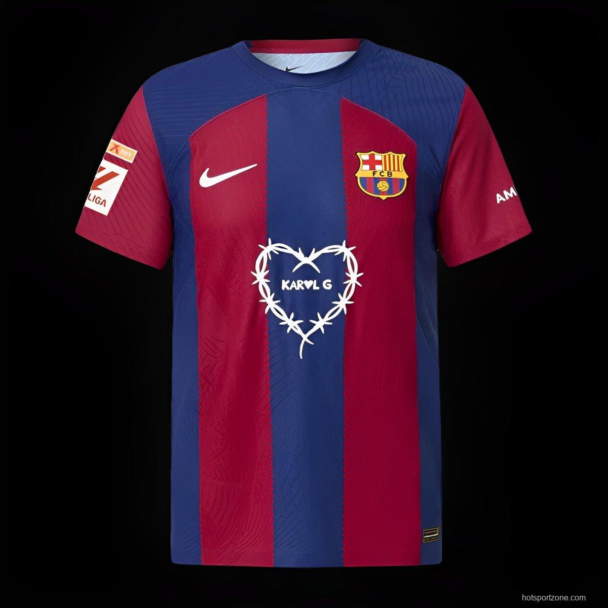 23/24 Barcelona x KAROL G 23/24 Home Jersey