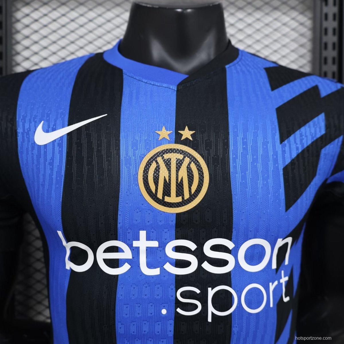 Player Version 24/25 Intern Milan Home Jersey