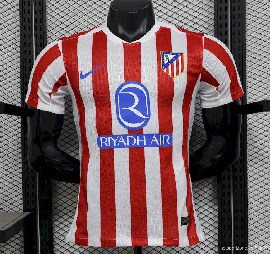 2025/26 Player Version Atletico Madrid Home Jersey