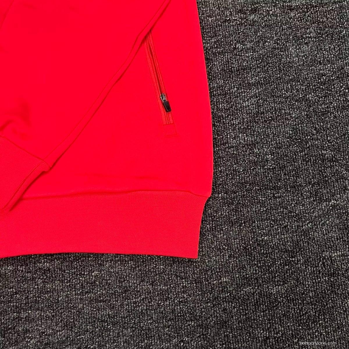 25/26 Benfica Red Full Zipper Tracksuit + Long Pants