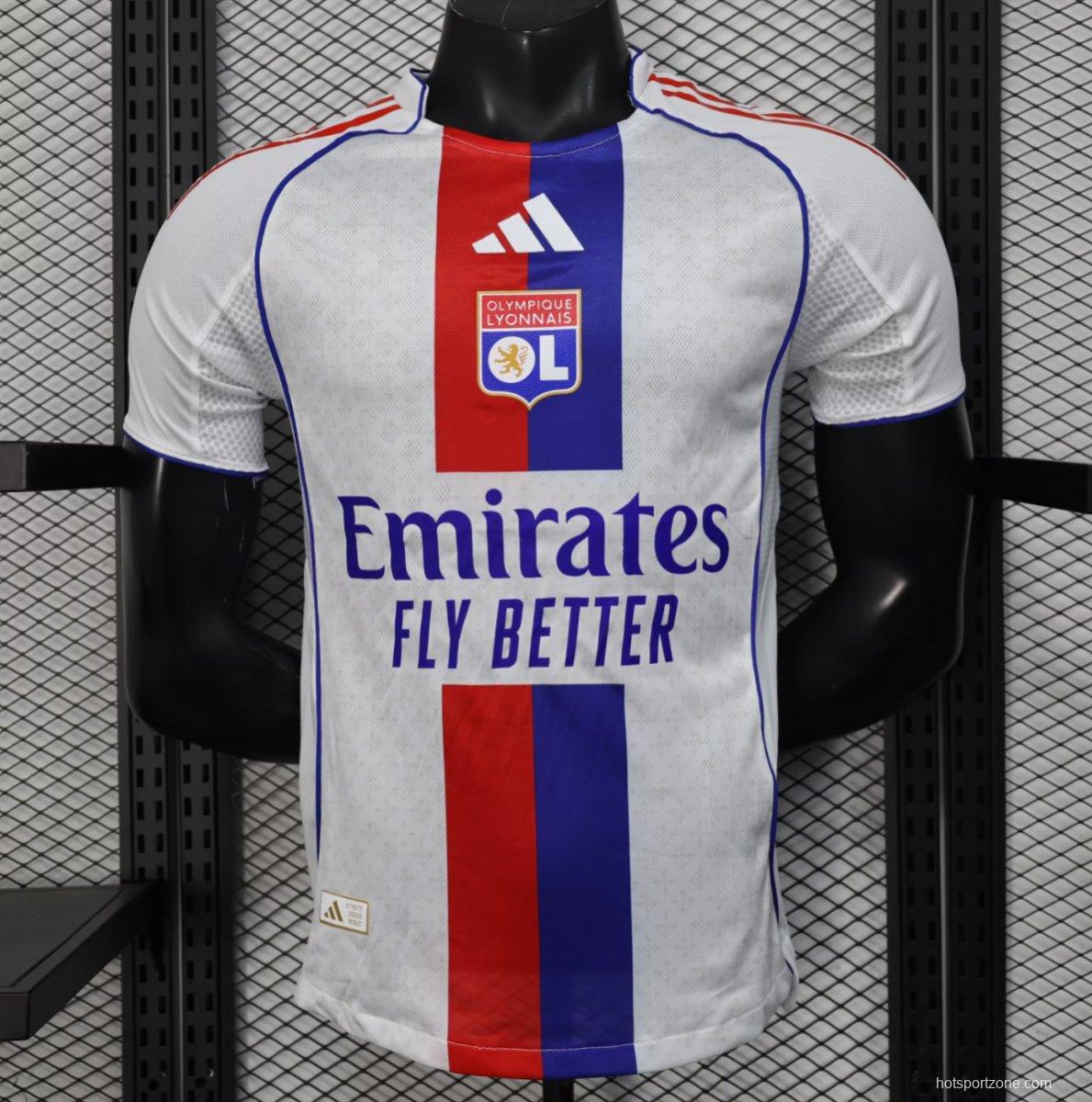 Player Version 25/26 Olympique Lyonnais Home Jersey