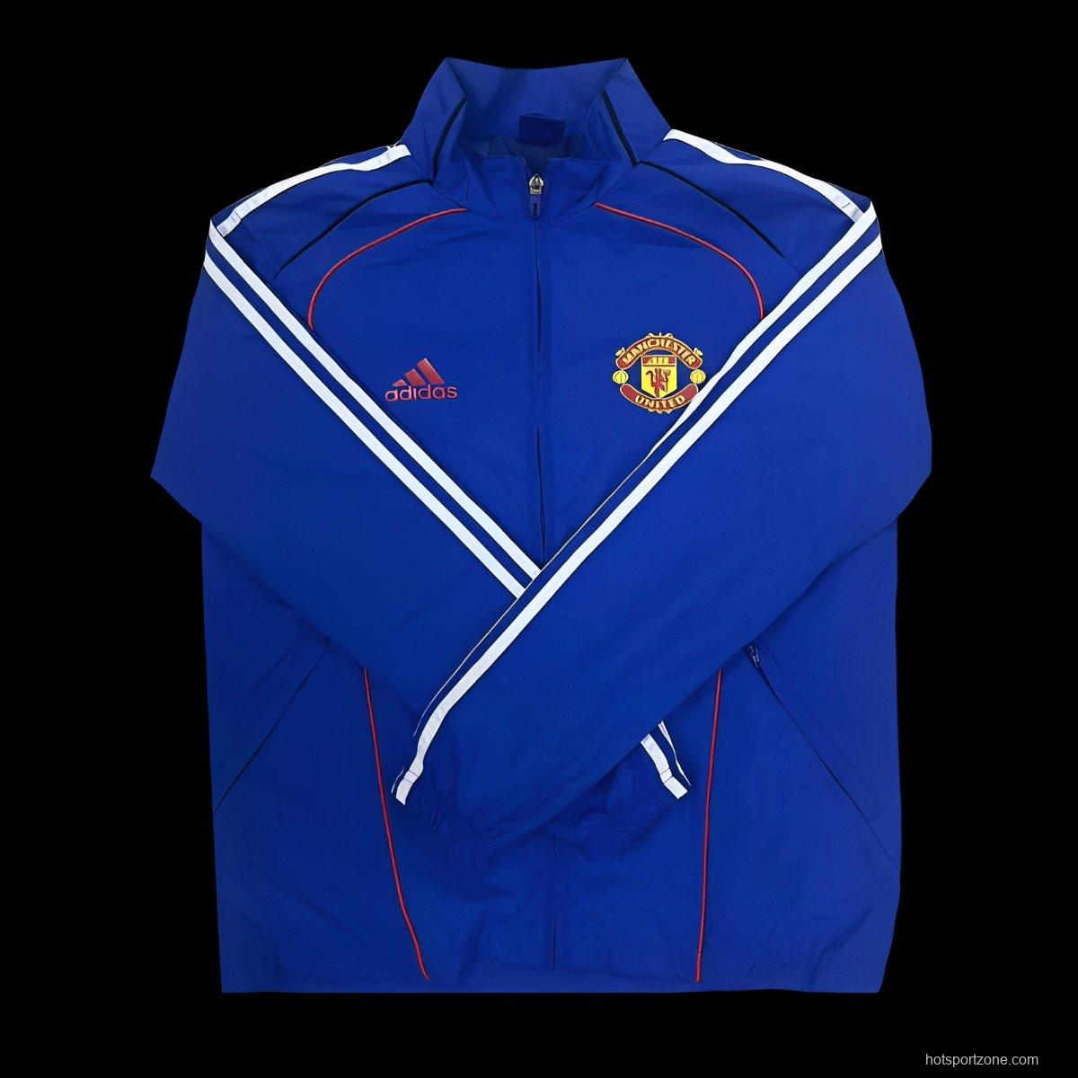25/26 Manchester United Blue Windbreaker