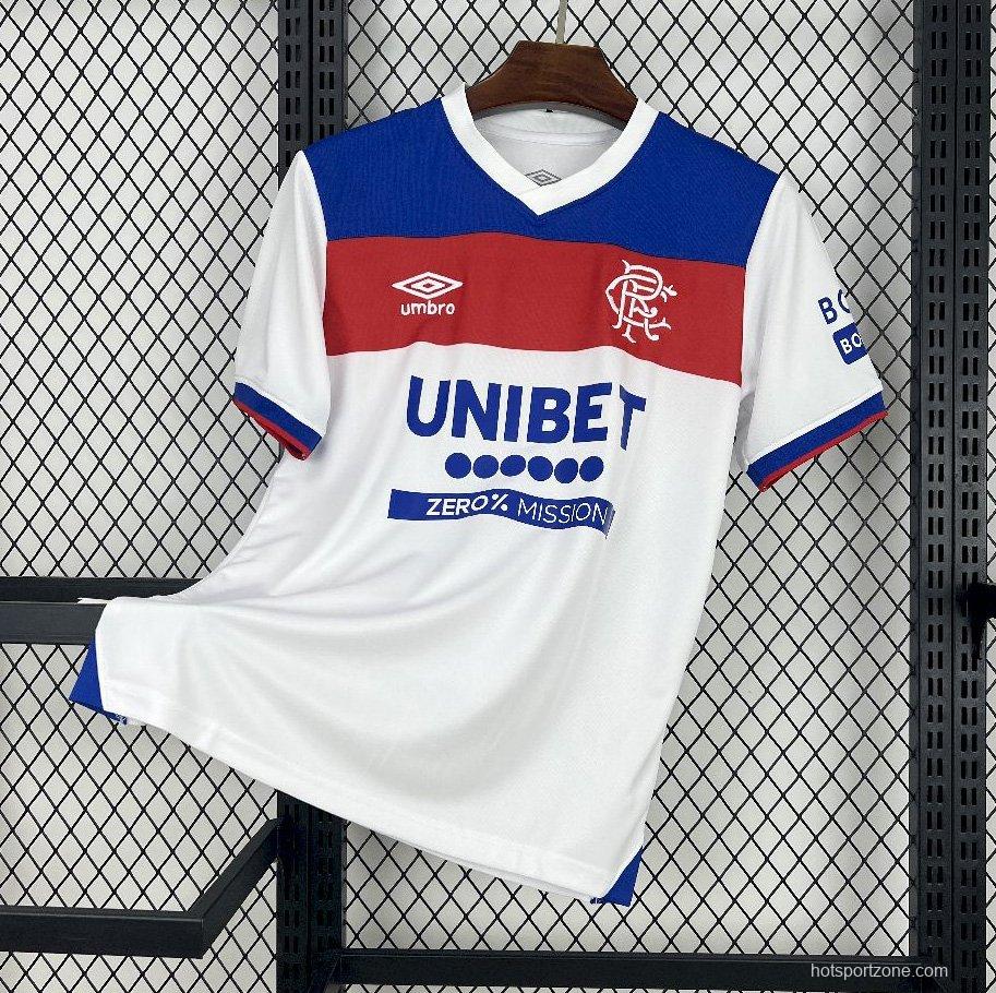 25/26 Glasgow Rangers Away White Jersey