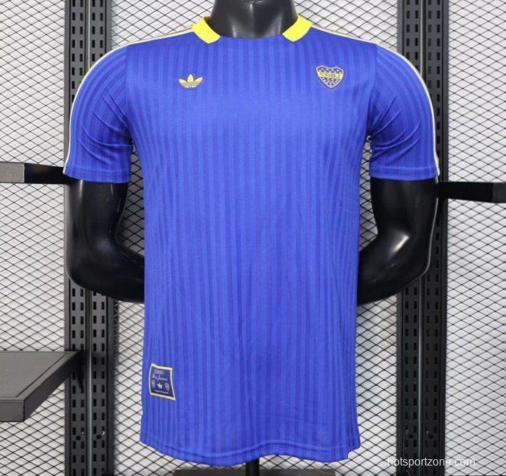Player Version 25/26 Boca Juniors Adidas Original Terrace Icons Blue Jersey