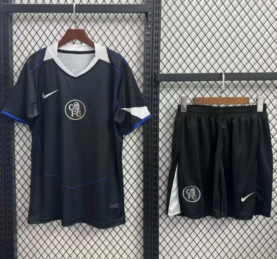 25/26 Kids Chelsea Third Black Jersey