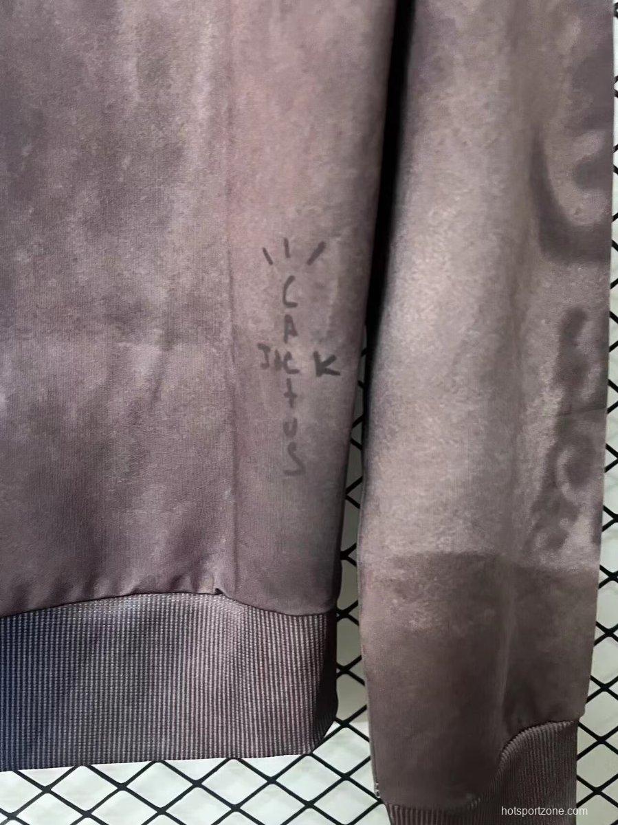 25/26 Travis Scott x Nike x FC Barcelona Split-Dye Crest Hoodie