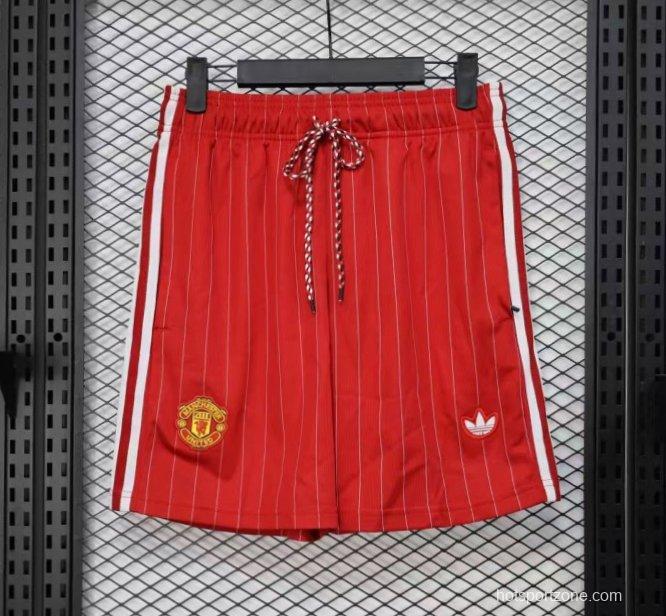 Player Version 25/26 Manchester United Red Adidas Original Shorts