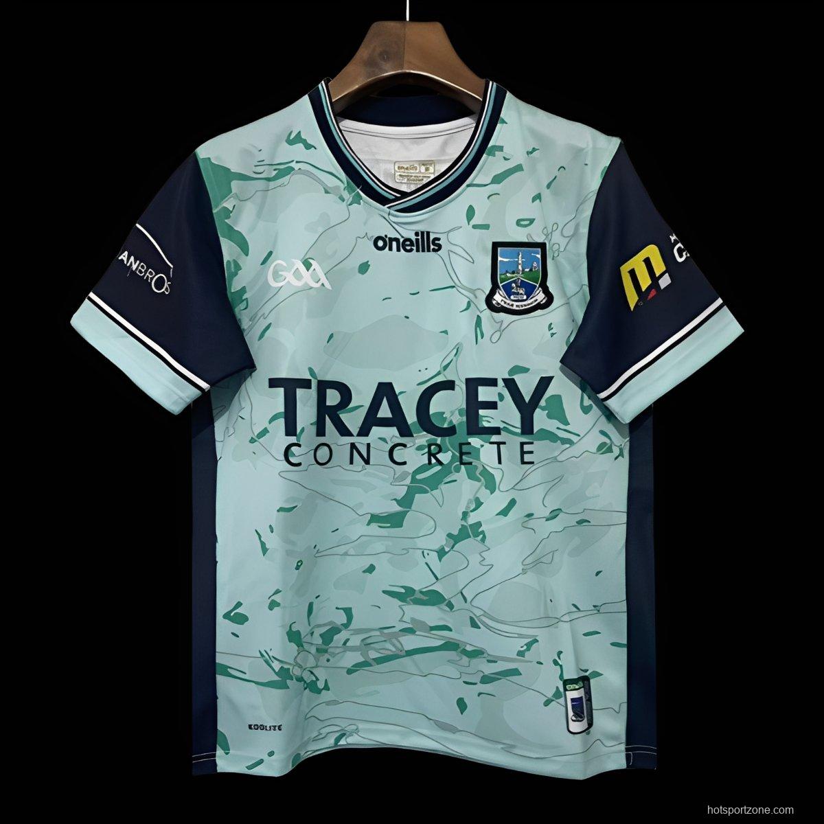 25/26 Fermanagh GAA Mint Green with Navy Trim Away Jersey