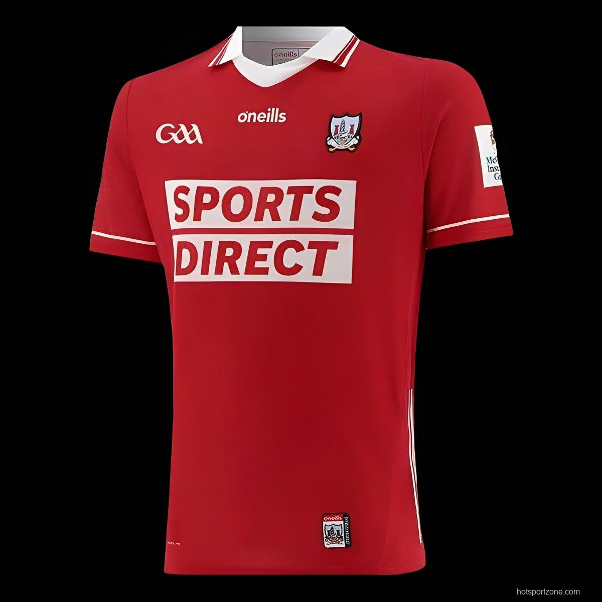 2026 Cork GAA Red with White Trim Jersey