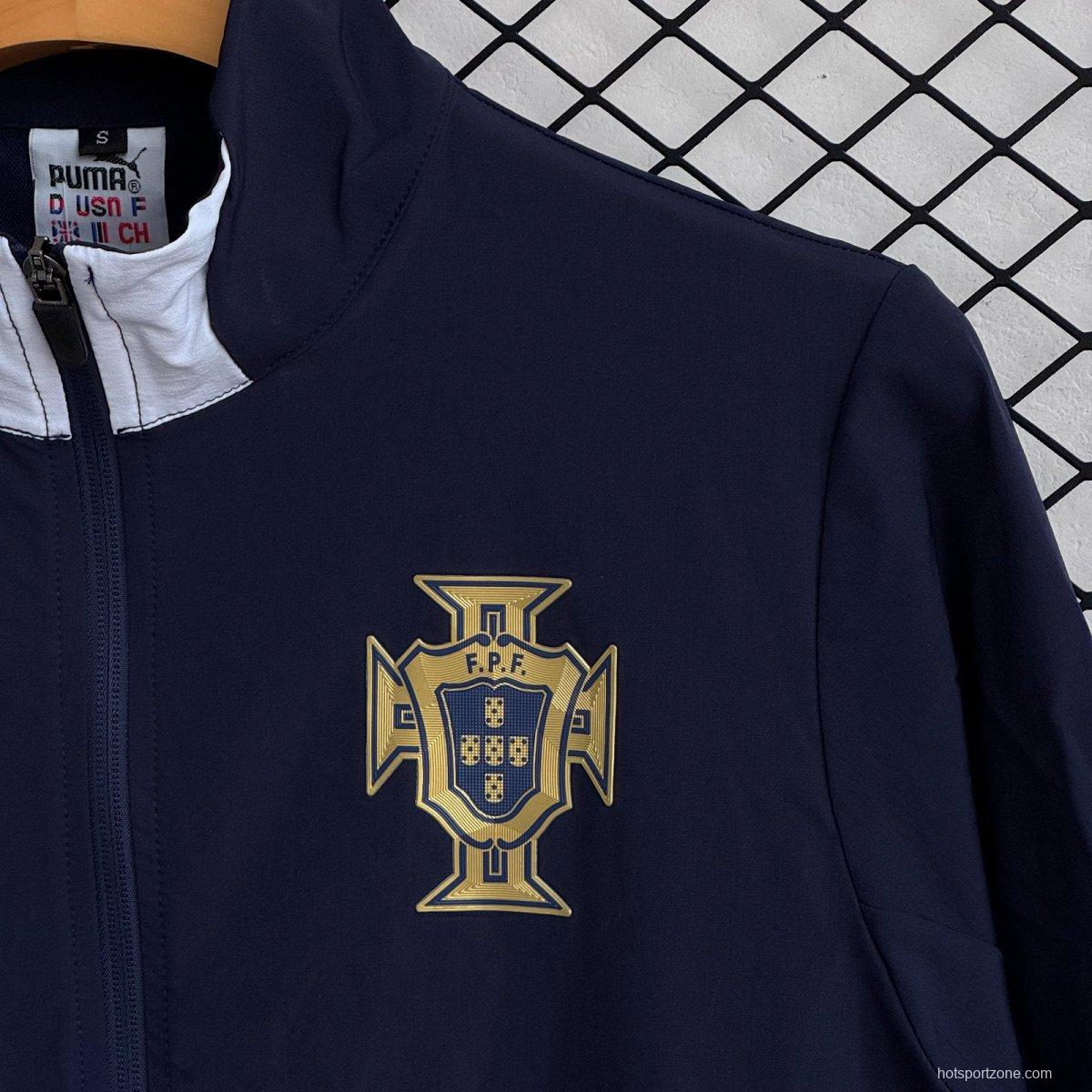 25/26 Portugal Navy Full Zipper Windbreaker + Long Pants