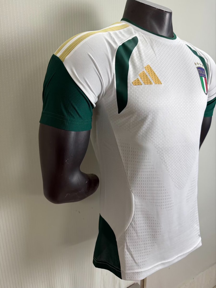 Player Version 2026 Italy White Training Pre-Match Jersey