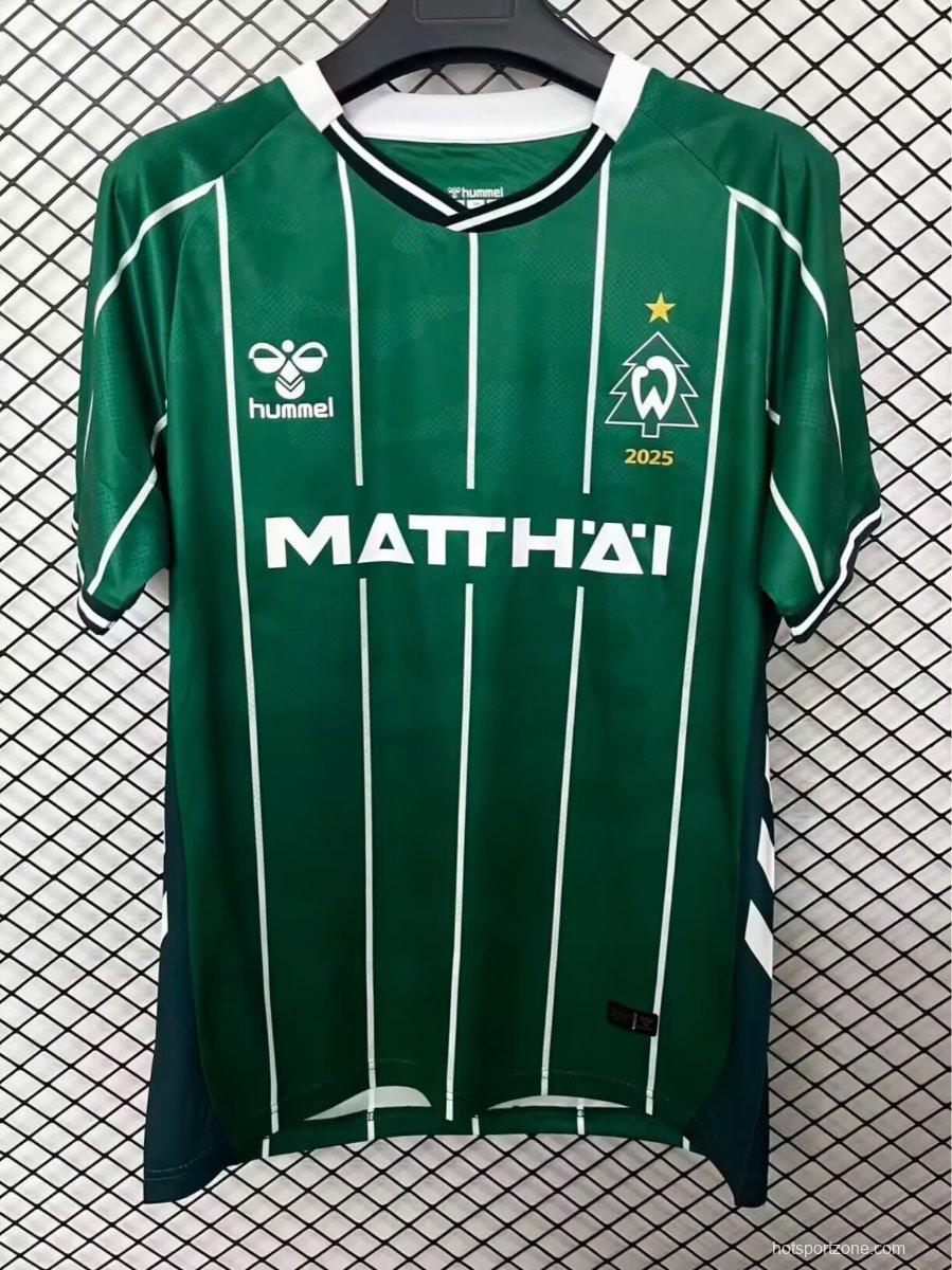 25/26 Werder Bremen Christmas Green Jersey