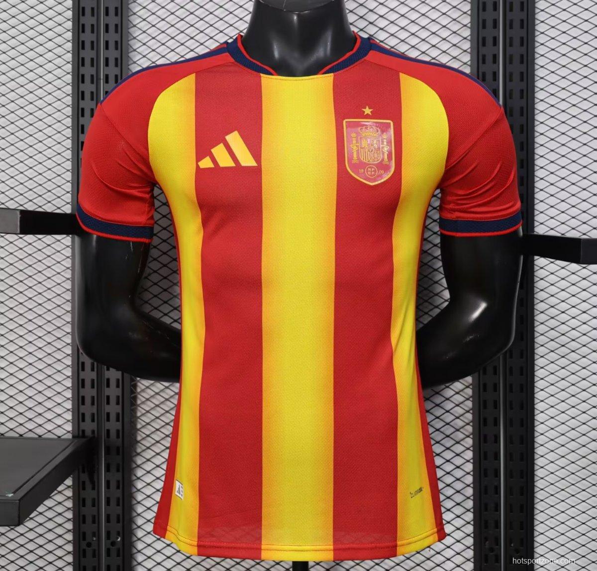 Player Version 2026 Spain Red/Yellow Pre-Match Jersey