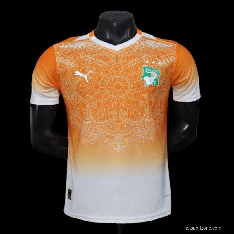 2026 Player Version Ivory Coast Special Edition Orange Jersey
