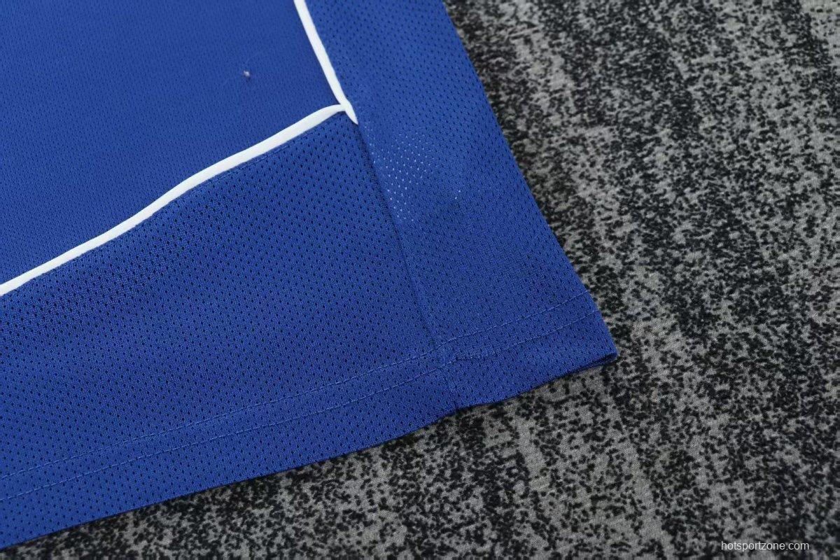 Retro Kids 2004 Brazil Away Blue Jersey