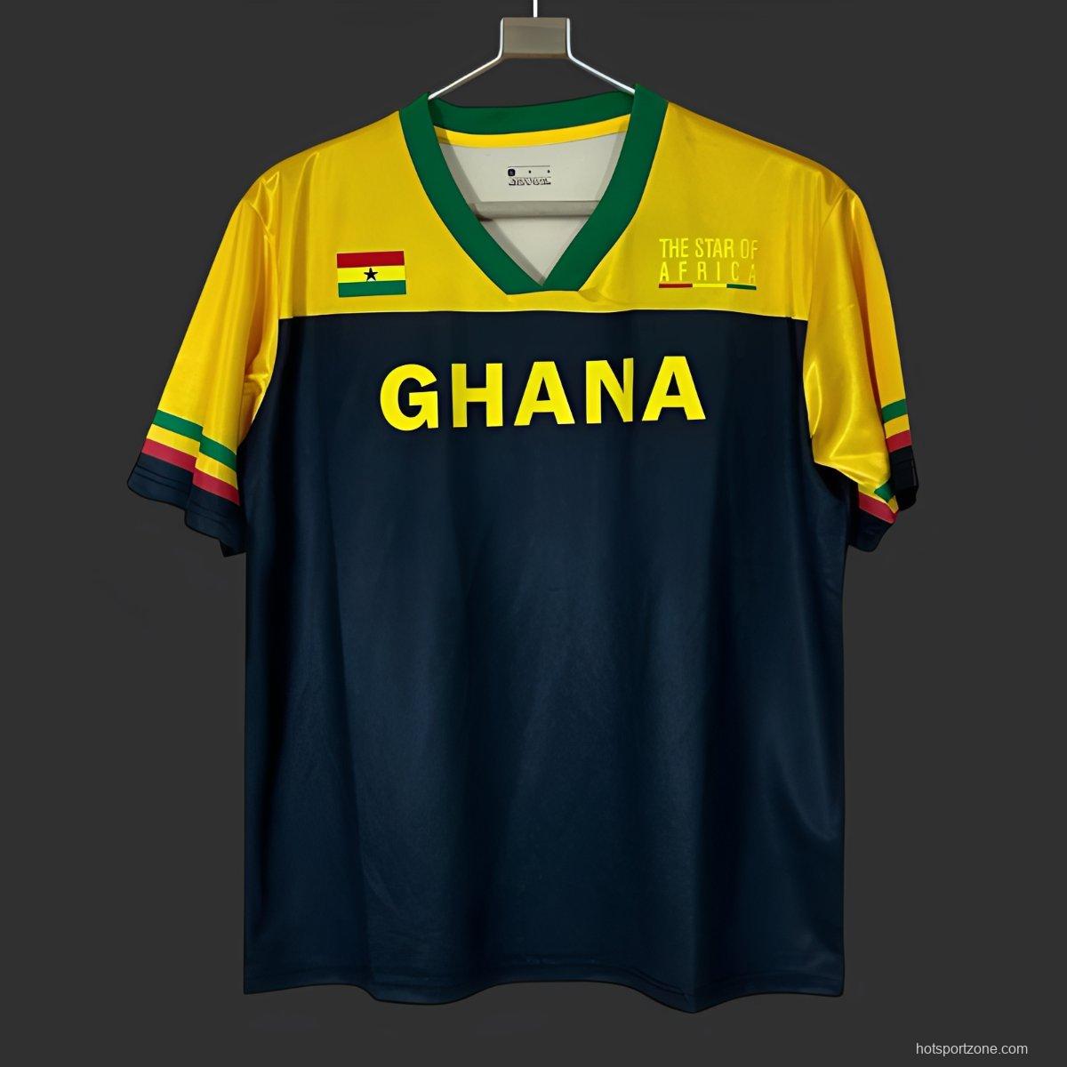 2026 Ghana Yellow Black The Star of Africa Jersey